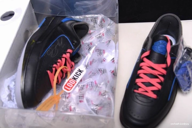 Retro Jordan DJ4375-004 SP Black Low Off-White 2 Blue 0829